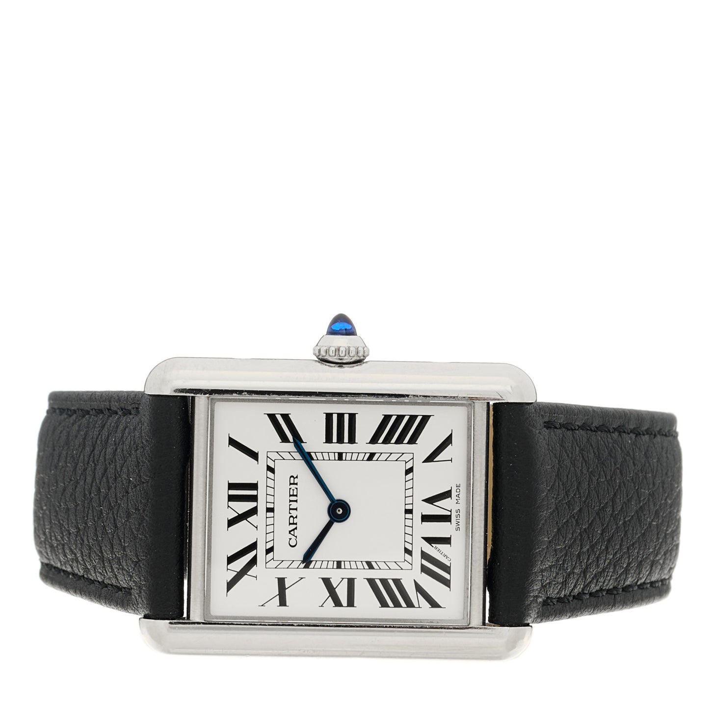 Stainless Steel Calfskin 25mm Must de Cartier Tank Quartz Watch