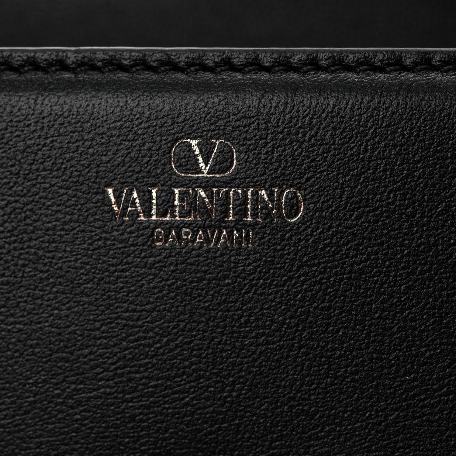 Valentino Garavani Calfskin Crystal Vlogo Small Loco Shoulder Bag Black 6 of 9