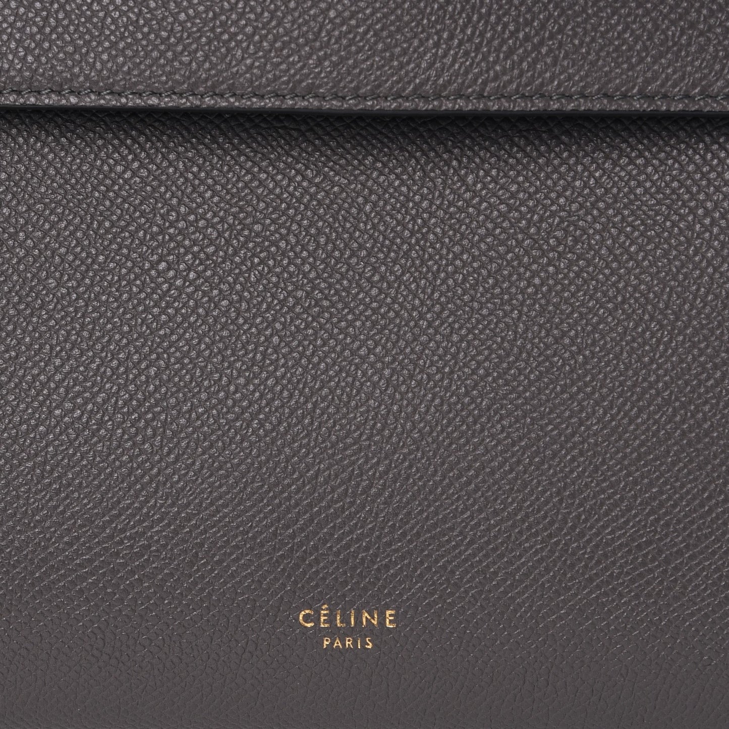 Baby Grained Calfskin Micro Belt Bag Grey