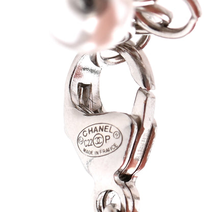 Chanel Pearl Crystal CC Bracelet Silver 4 of 5