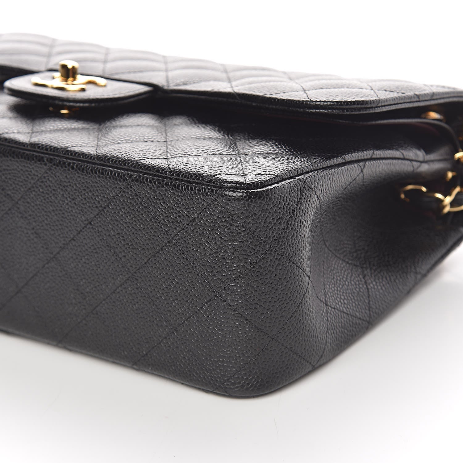 Chanel Caviar Quilted Jumbo Double Flap Black 10 of 12