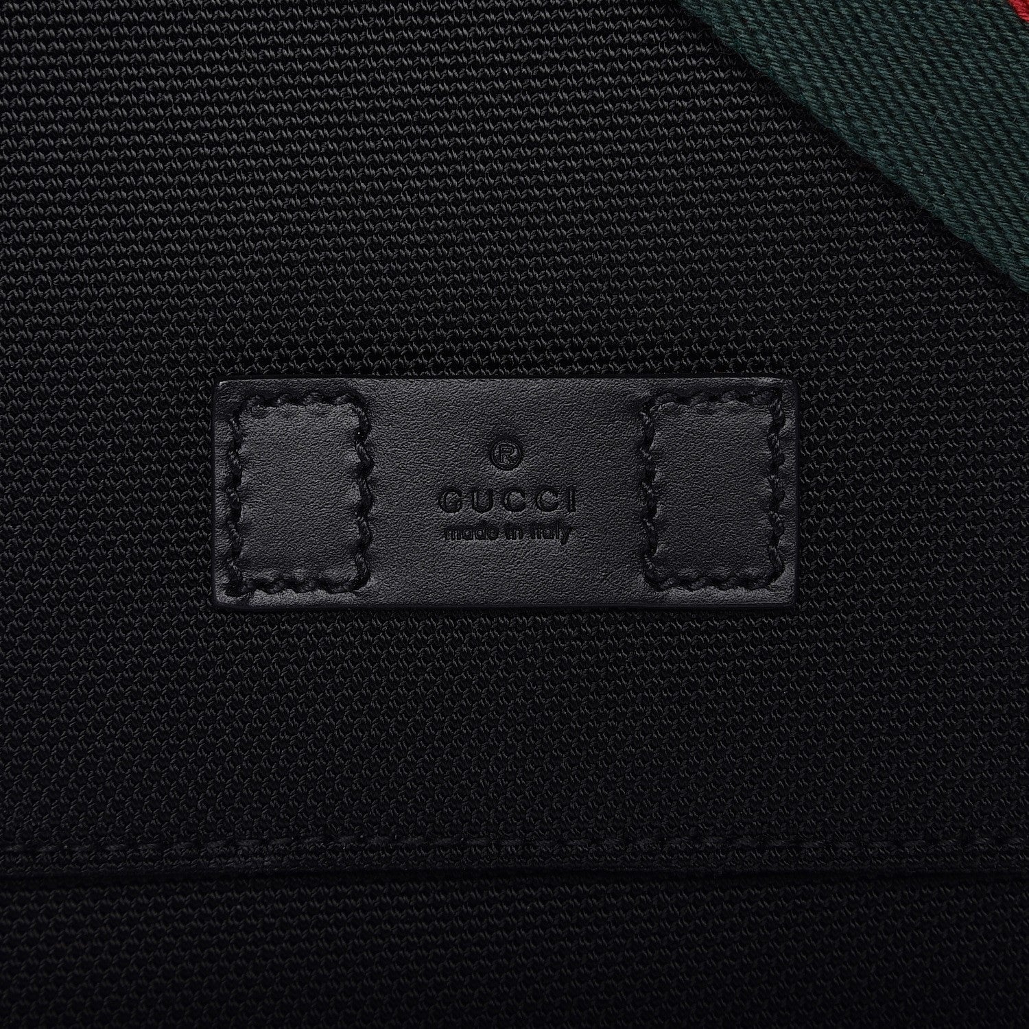 Gucci Techno Canvas Web Large Flap Messenger Bag Black 8 of 8