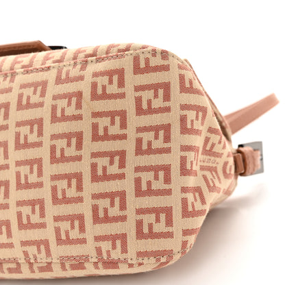Fendi Zucchino Vitello Mini Mama Baguette Beige Bruciato Bois de Rose 10 of 11