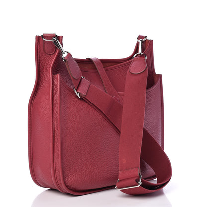 Hermes Taurillon Clemence Evelyne III GM Rubis 3 of 12