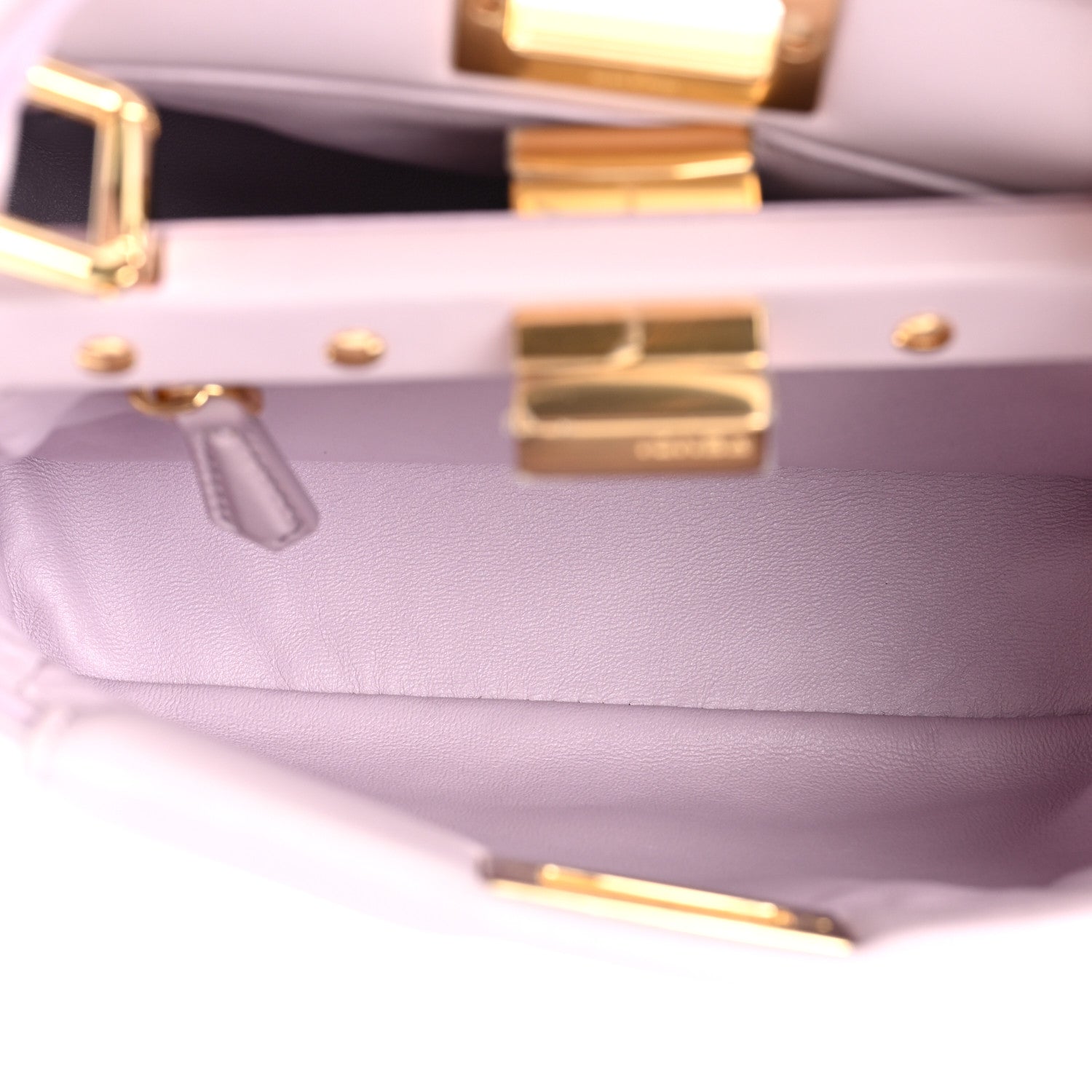 Fendi Nappa Apolo XS Peekaboo Iconic Satchel Anemone 6 of 9