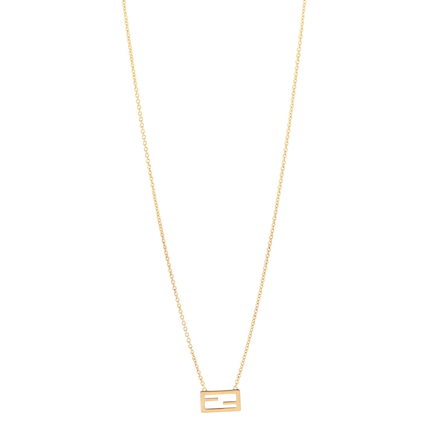 Bronze Baguette Necklace Gold