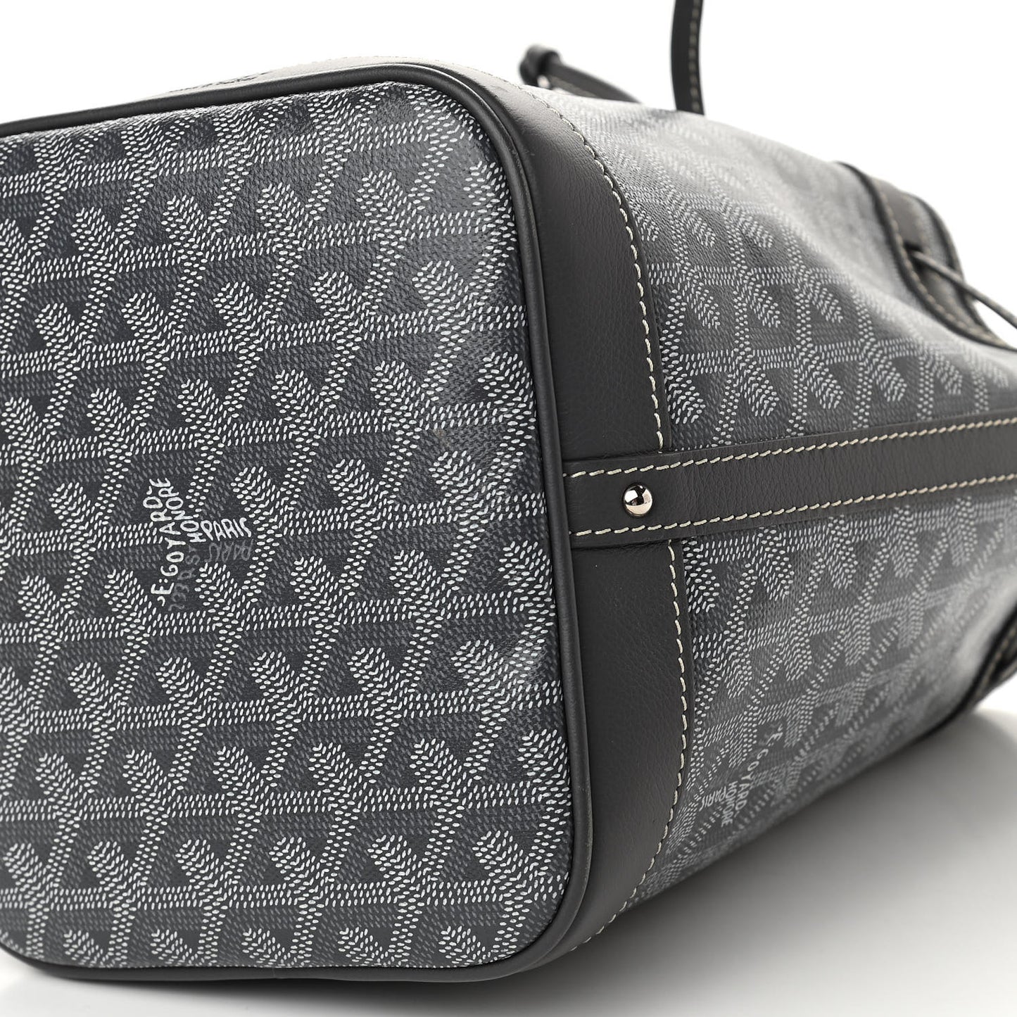 Goyardine Petit Flot Bucket Bag PM Grey