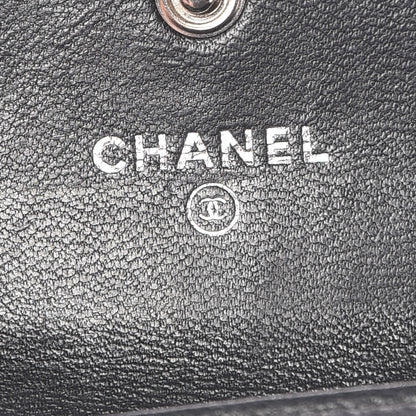 Chanel Lambskin Quilted Flap Card Holder Black 10 of 11