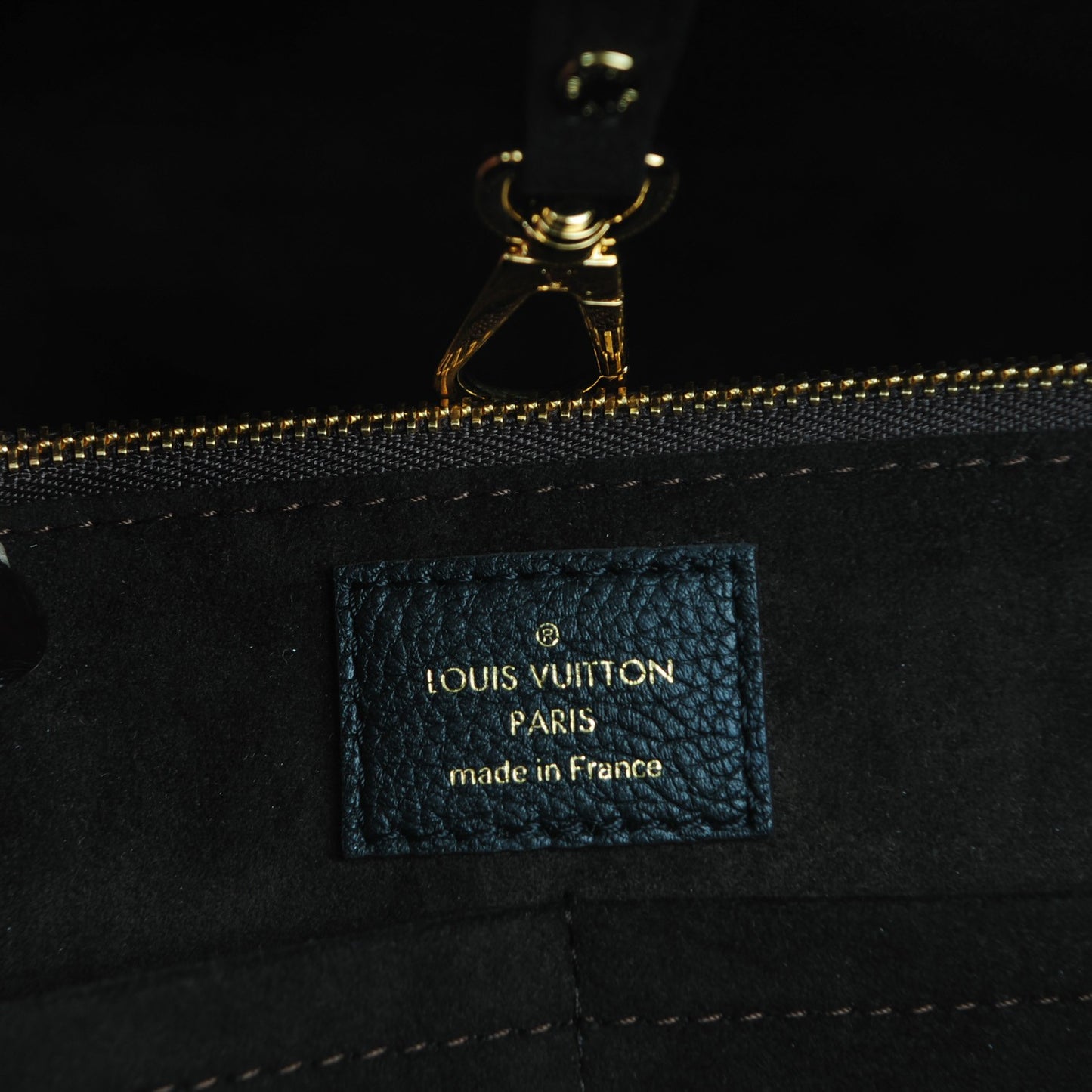 Calfskin Monogram Kimono Tote Black
