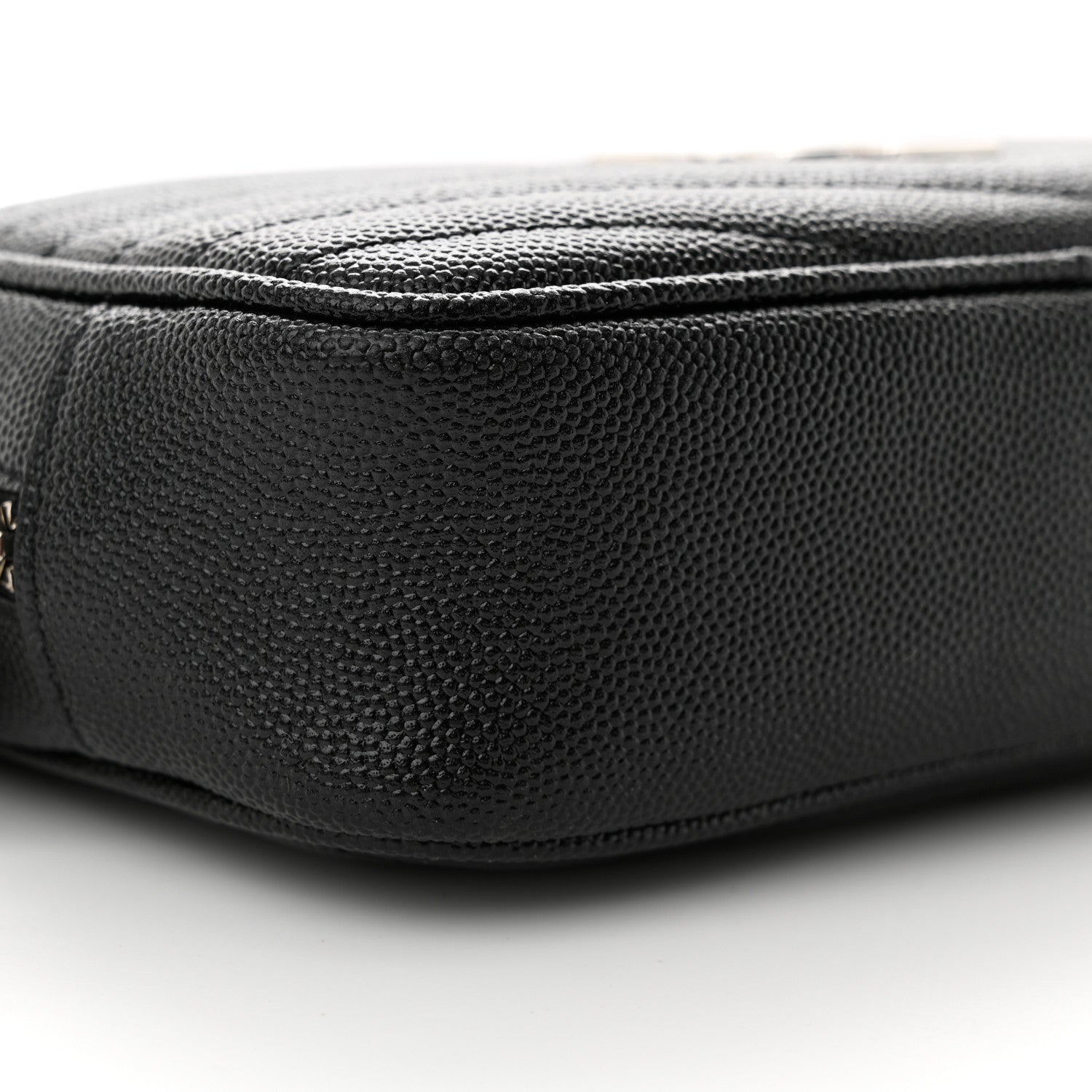 Saint Laurent Grain De Poudre Matelasse Monogram Mini Lou Camera Bag Black 9 of 11