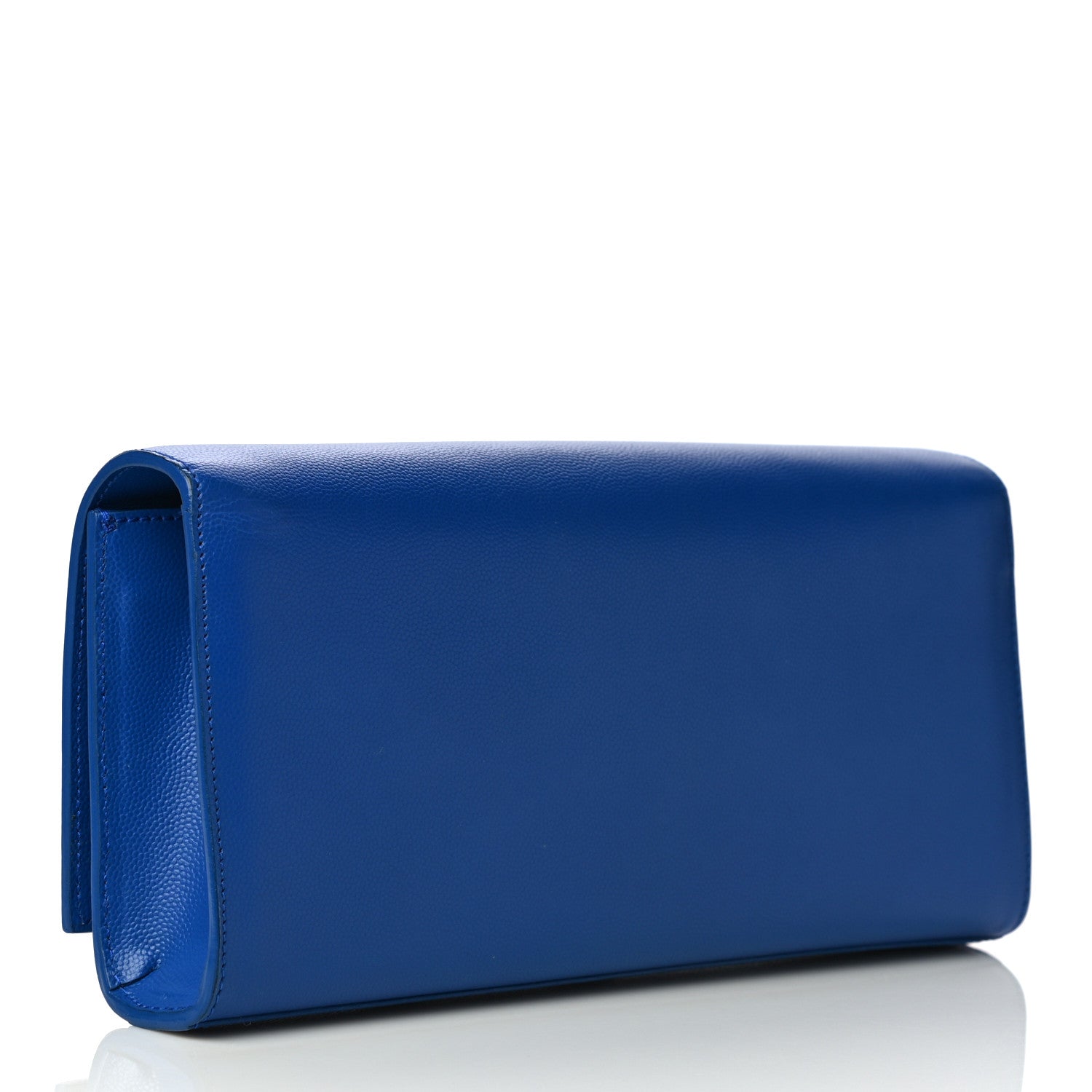 Saint Laurent Grain De Poudre Classic Monogram Cassandre Clutch Blue Majorelle 3 of 12