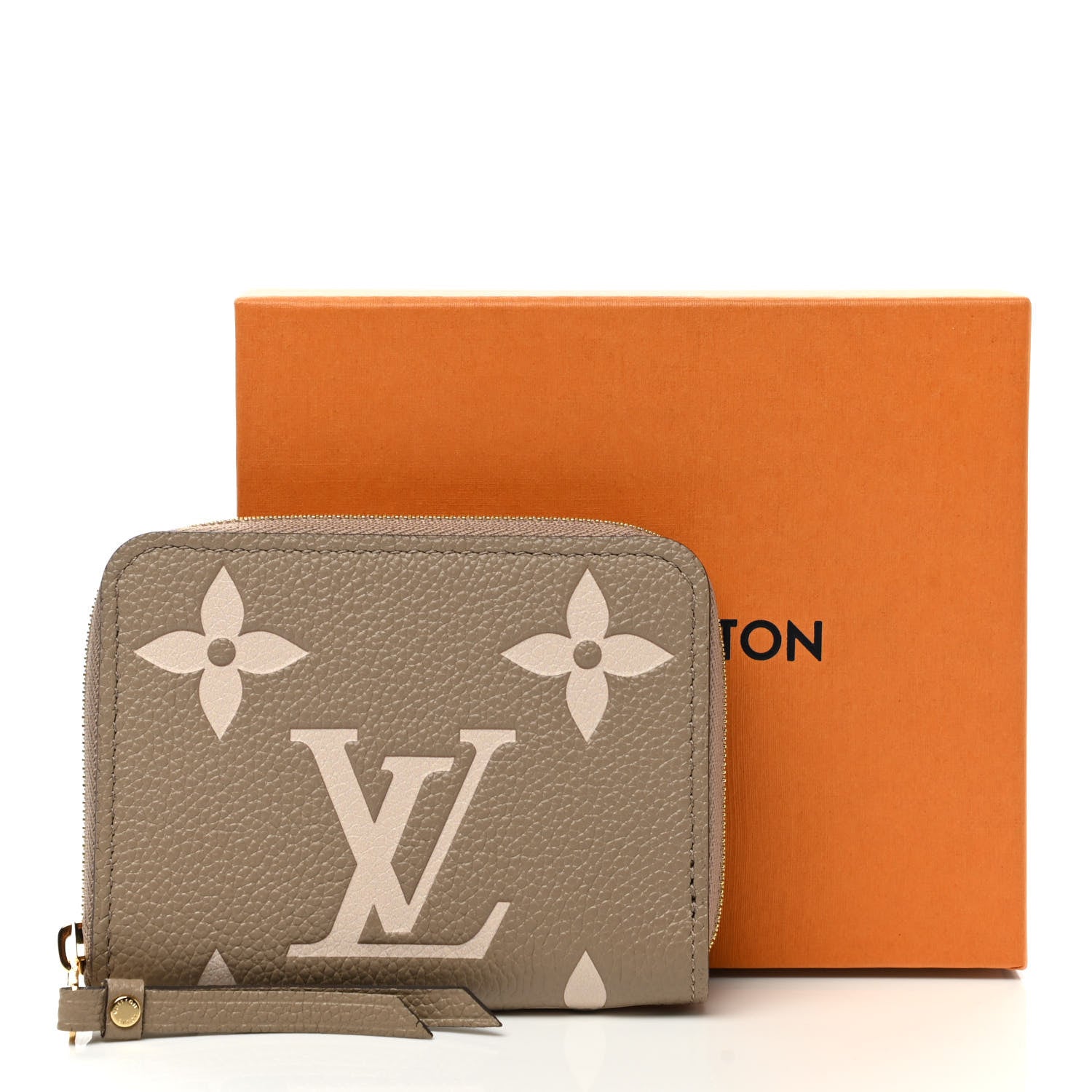 Louis Vuitton Empreinte Monogram Giant Zippy Coin Purse Tourterelle Creme 7 of 7