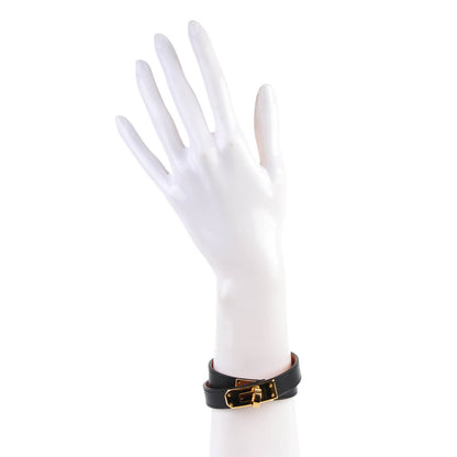Hermes Chamonix Kelly Double Tour Bracelet M Black 2 of 7