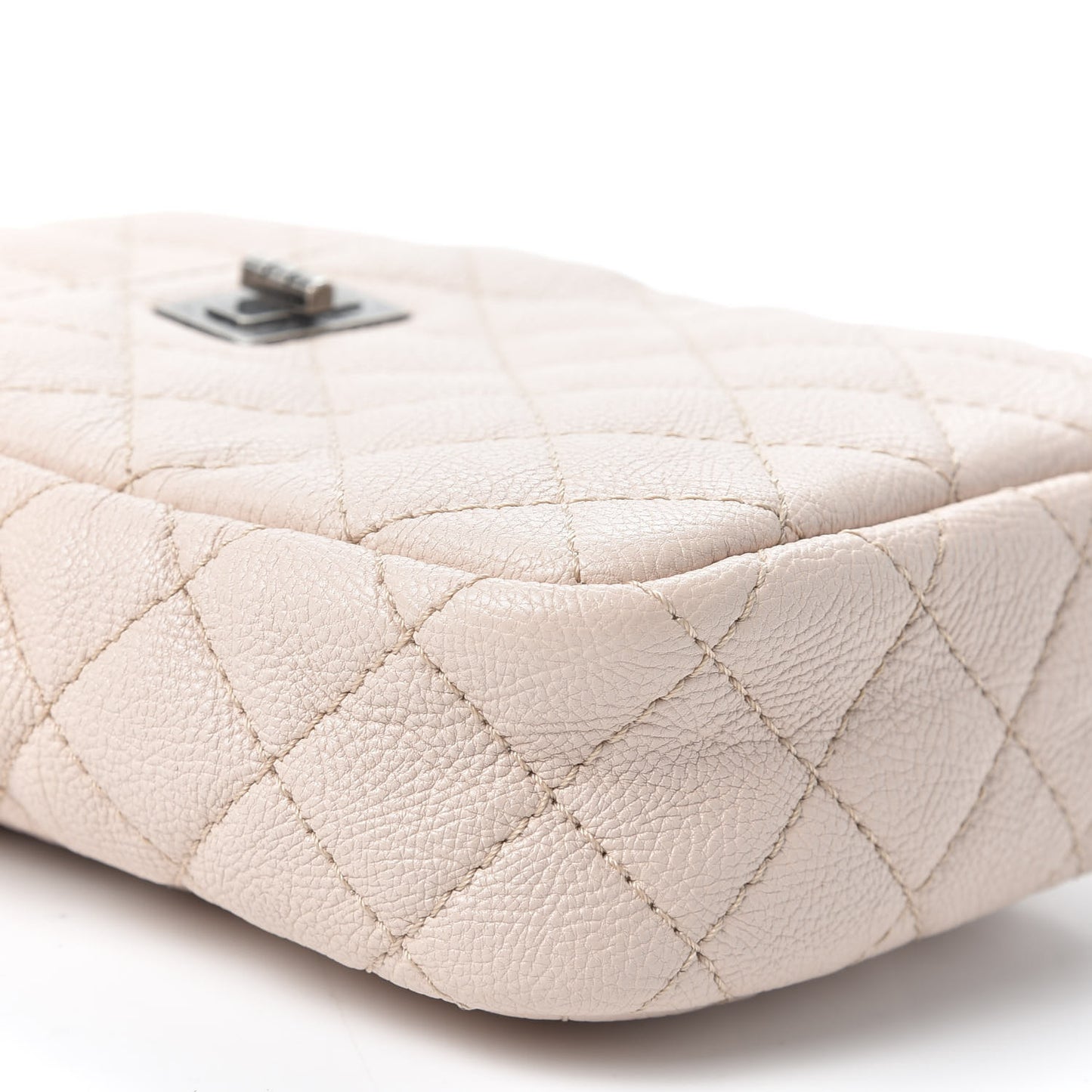 Grained Calfskin Quilted Reissue Camera Case Light Pink