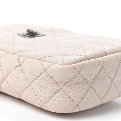 Chanel Grained Calfskin Quilted Reissue Camera Case Light Pink 5 of 9