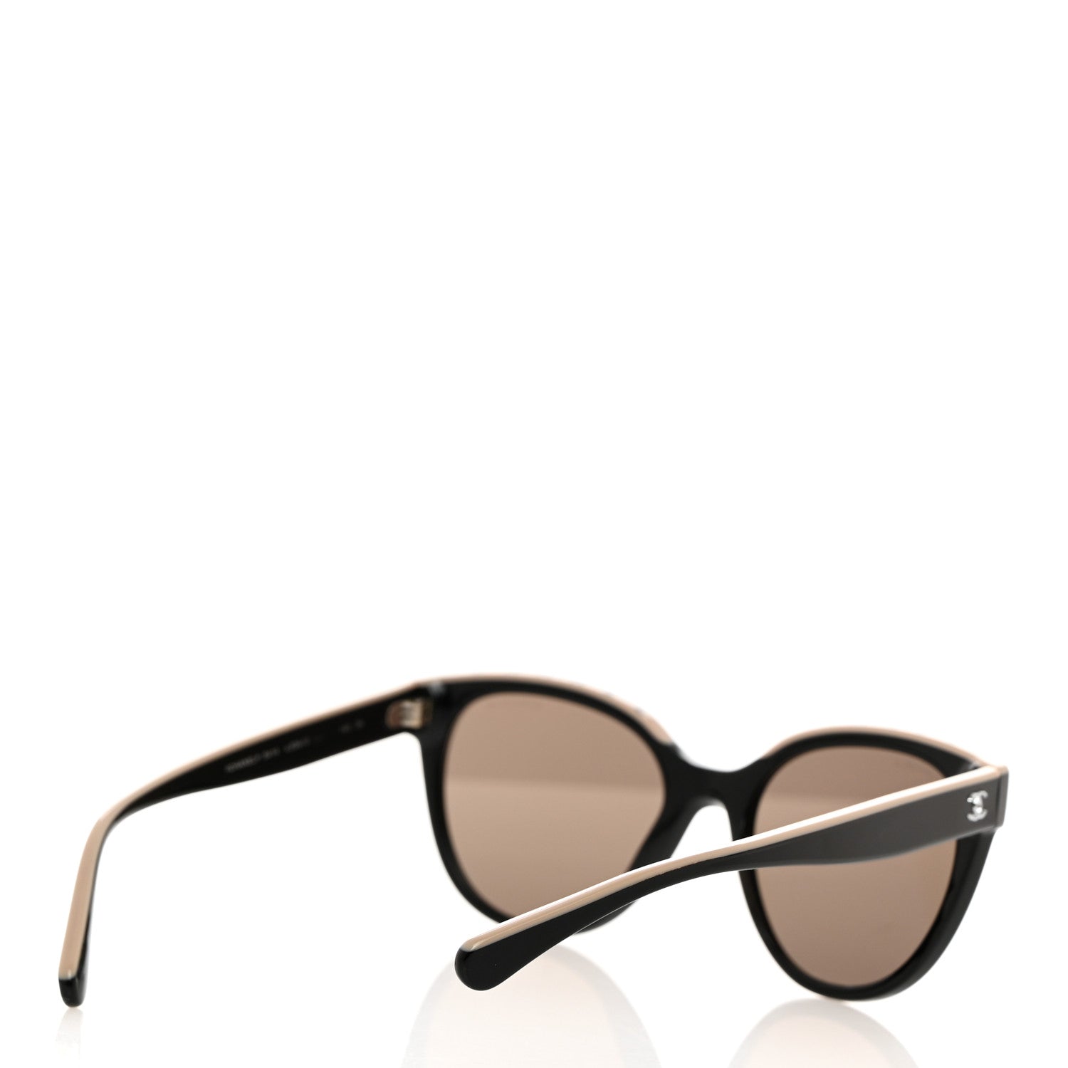 Chanel Acetate CC Butterfly Sunglasses 5414 Black Beige 4 of 8