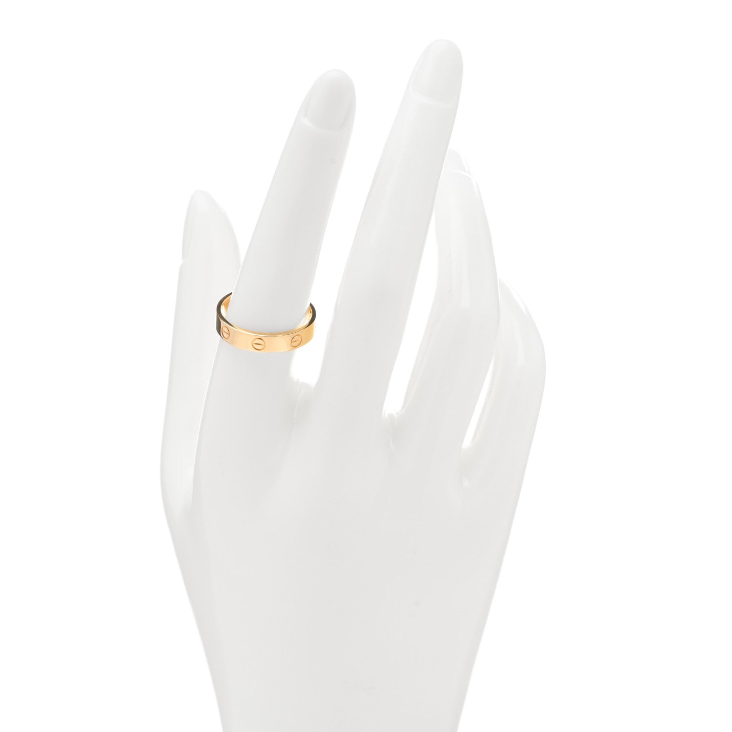 Cartier 18K Yellow Gold 3.5mm LOVE Wedding Band Ring 57 8 2 of 4
