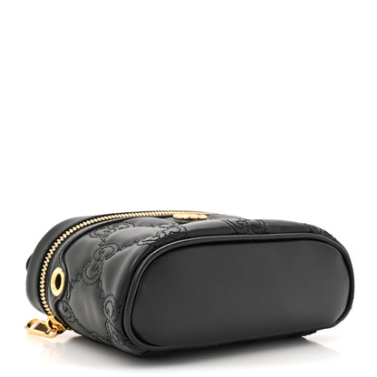 Gucci Calfskin GG Matelasse Mini Top Handle Bag Black 4 of 10