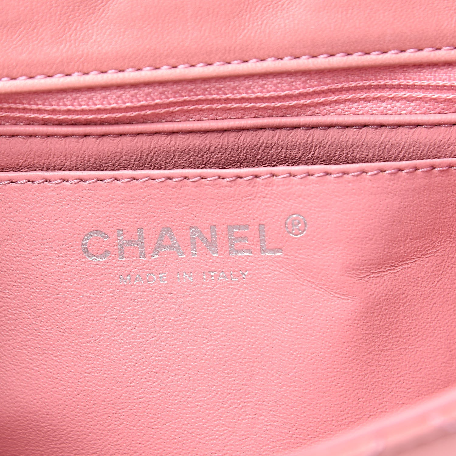 Chanel Lambskin Quilted Mini Square Flap Pink 6 of 13
