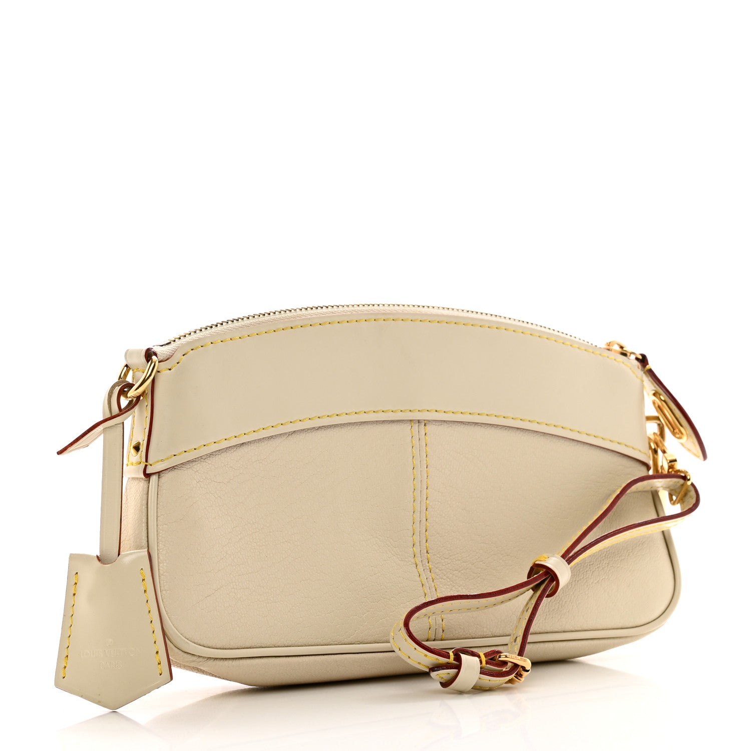 Louis Vuitton Suhali Lockit Clutch White 3 of 8