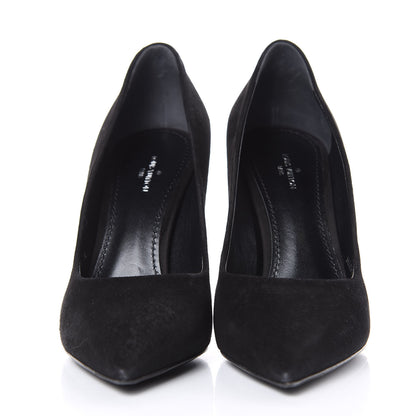 Louis Vuitton Suede Pumps 37 Black 2 of 10