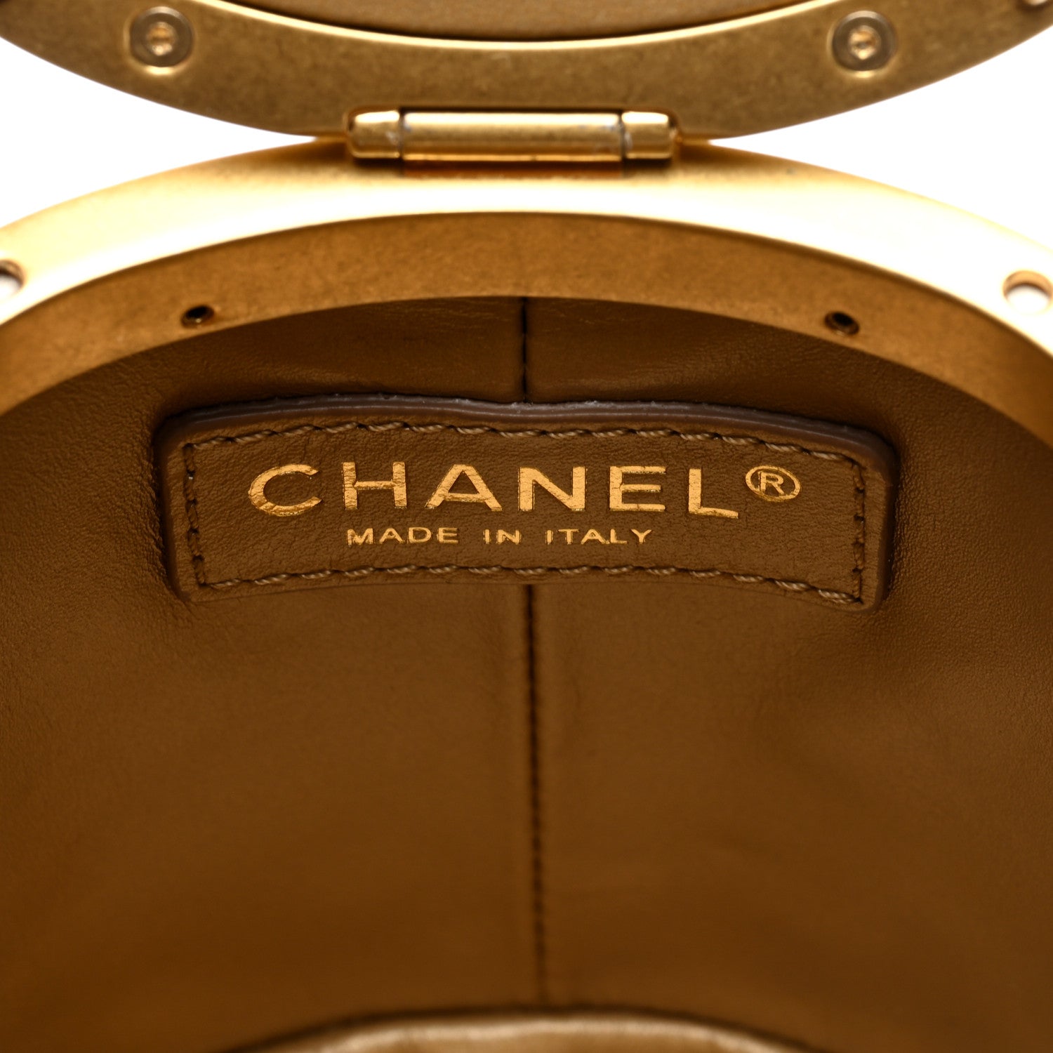 Chanel Lambskin Quilted Mini Crown Box Bag White 6 of 10