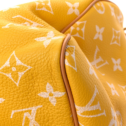 Louis Vuitton Calfskin Monogram Speedy P9 Bandouliere 40 Jaune Mat 11 of 12