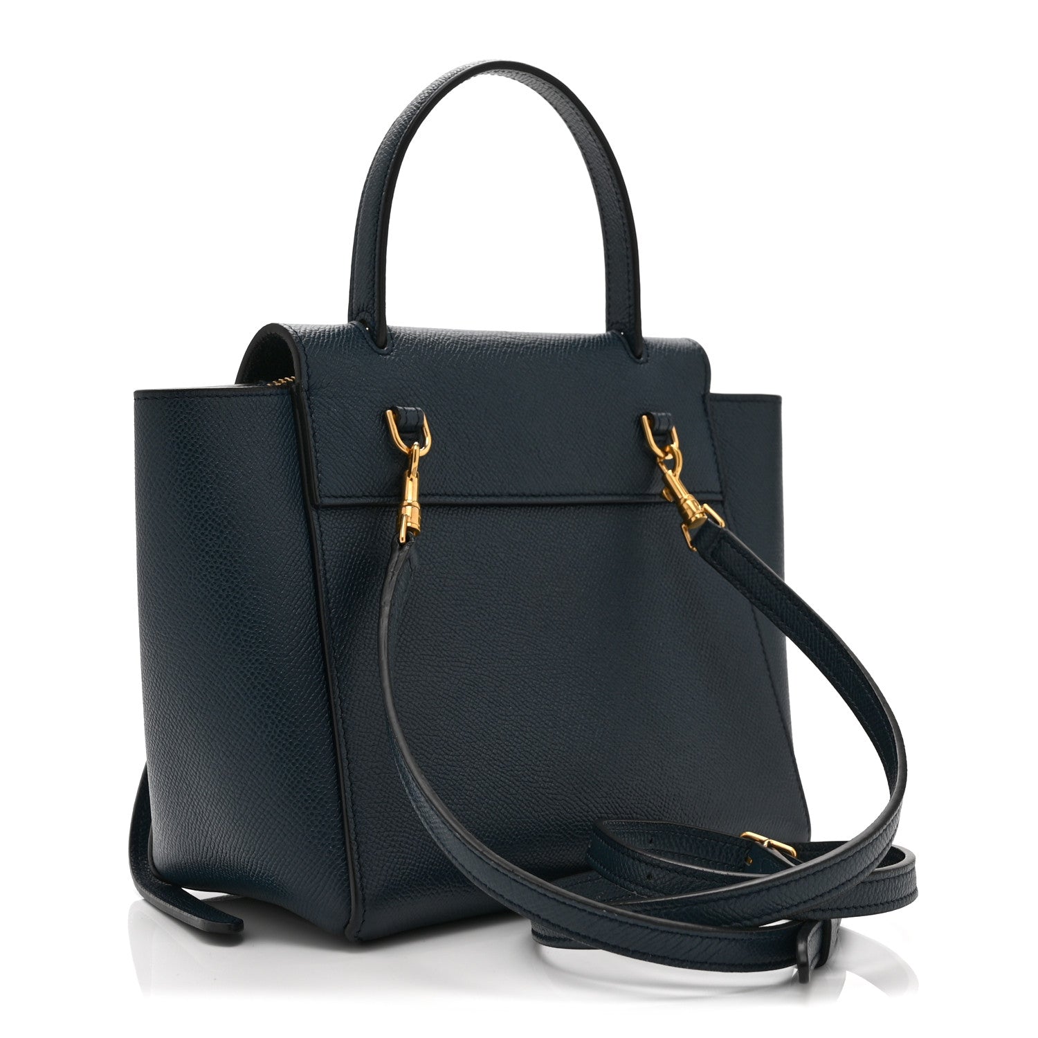 Celine Baby Grained Calfskin Nano Belt Bag Abyss Blue 3 of 10
