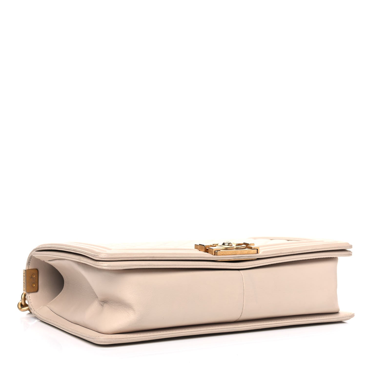 Chanel Calfskin Quilted New Medium Boy Flap Beige Clair 3 of 12