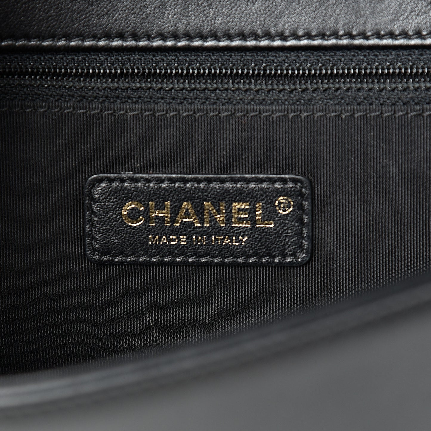 Lambskin Quilted New Medium Boy Flap Black