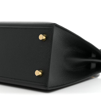 Hermes Epsom Kelly Sellier 25 Black 7 of 10