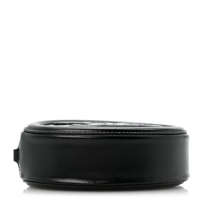 Celine Smooth Calfskin Cuir Small Triomphe Oval Crossbody Purse Black 4 of 14