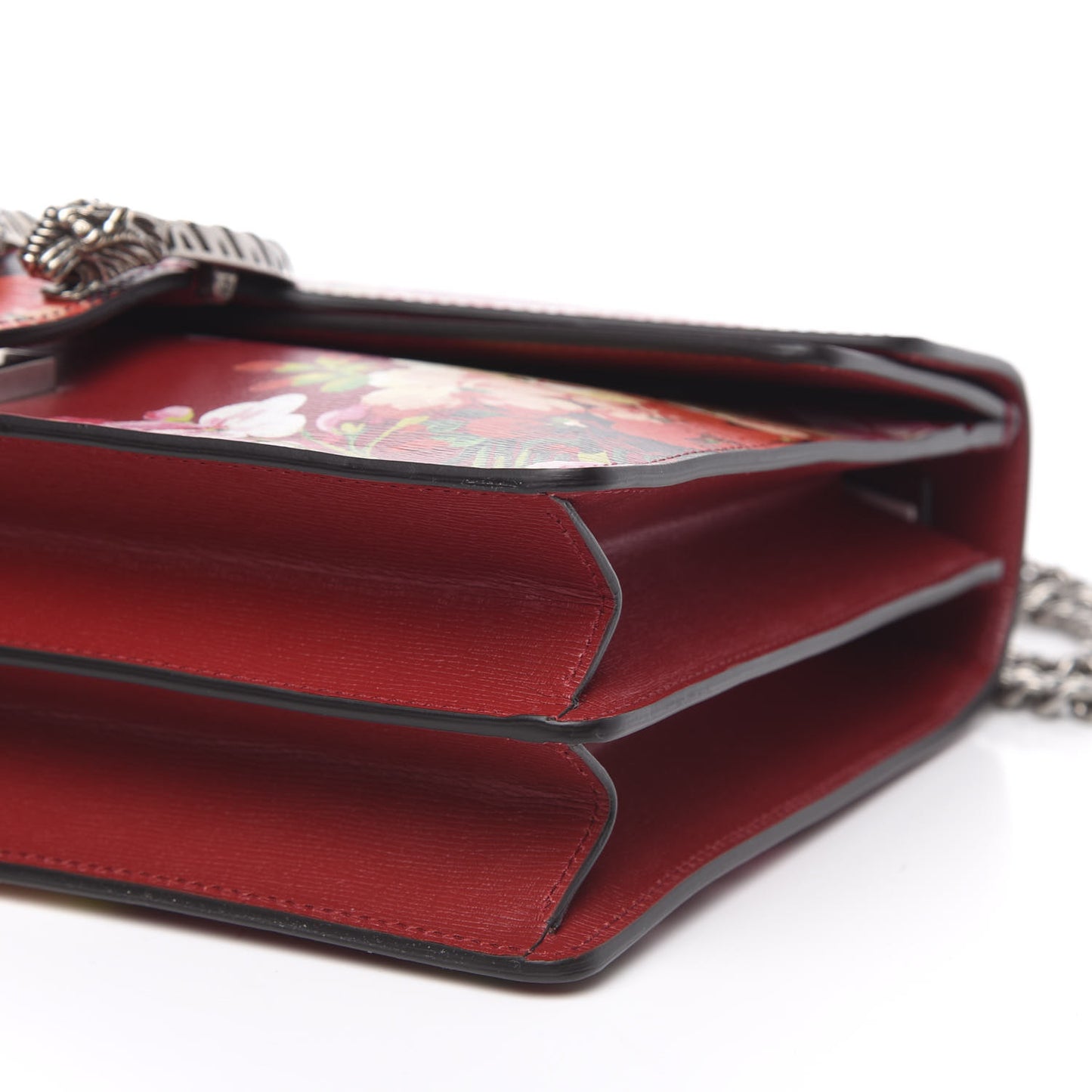 Calfskin Blooms Print Medium Dionysus Shoulder Bag Romantic Cherry Multicolor