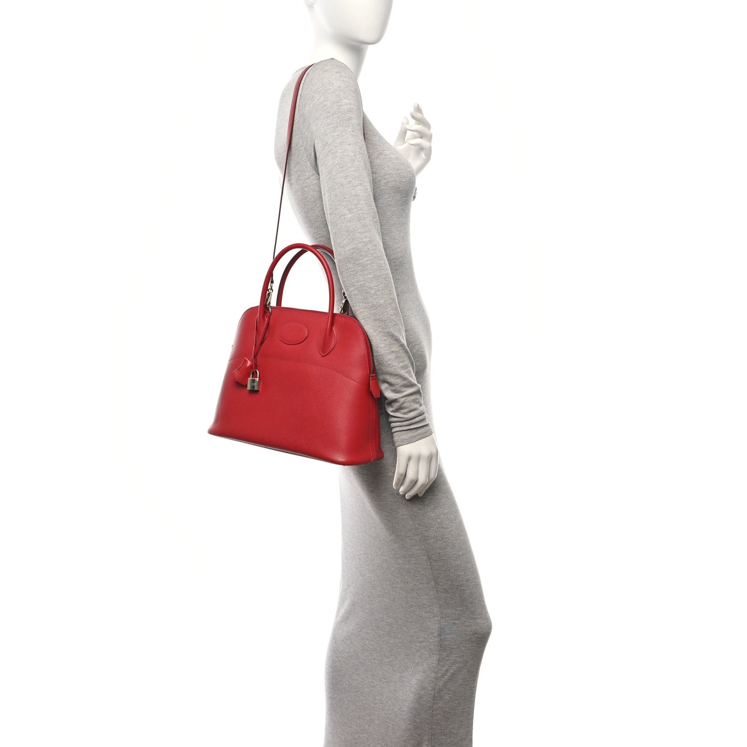 Hermes Epsom Bolide 31 Rouge Vif 2 of 10
