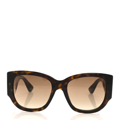Gucci Acetate Web Oversized Frame Rectangle Sunglasses GG0276S Tortoiseshell 2 of 9