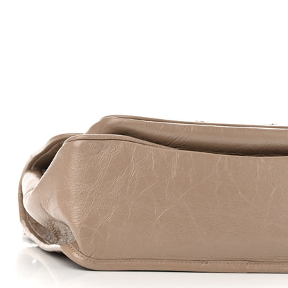 Saint Laurent Crinkled Calfskin Matelasse Monogram Medium Niki Chain Satchel Gold Sand 8 of 9
