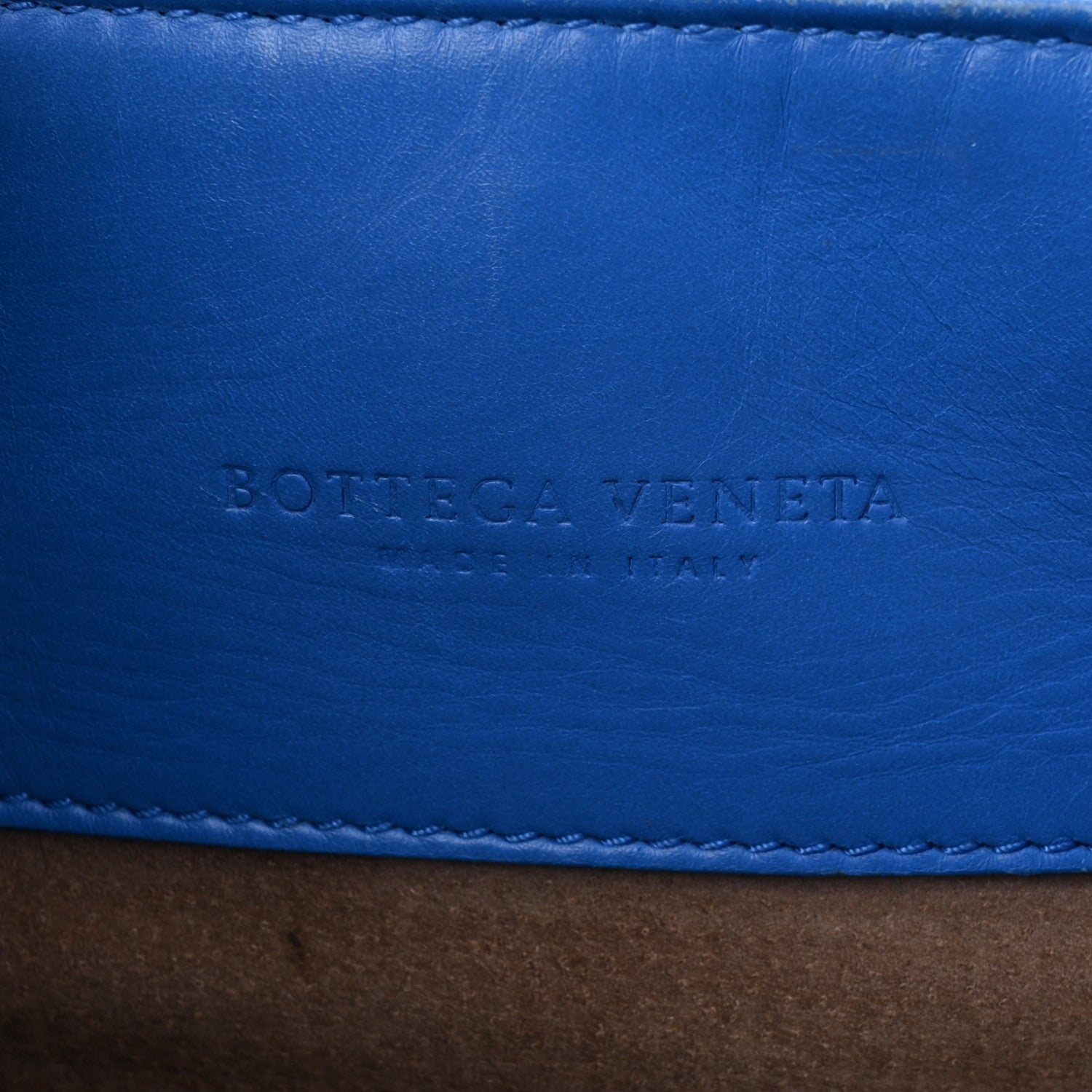 Bottega Veneta Light Calf Intrecciato Medium Roma Signal Blue 6 of 14