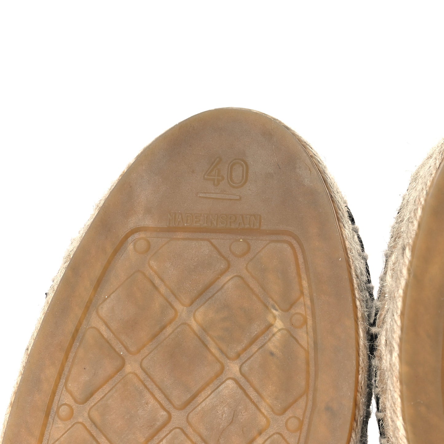 Mesh Grosgrain CC Espadrilles 40 Black