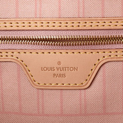Louis Vuitton Damier Azur Neo Neverfull MM Rose Ballerine 8 of 10
