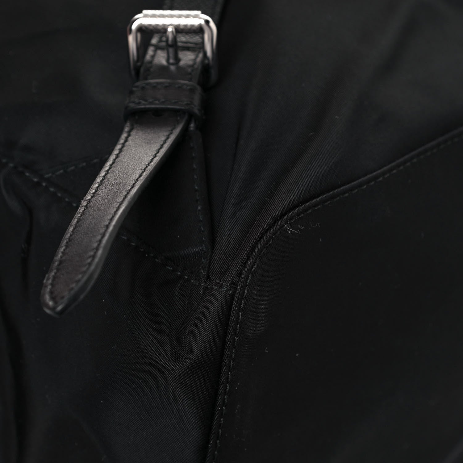 Prada Nylon New Vela Studded Backpack Black 10 of 14