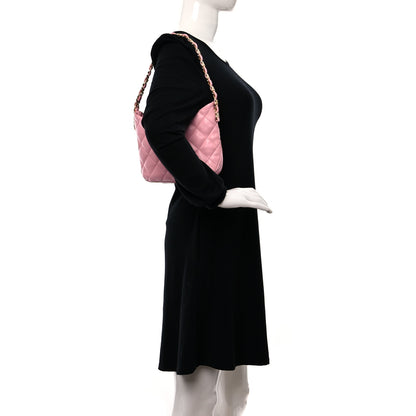 Chanel Lambskin Quilted CC Links Hobo Light Pink 3 of 9
