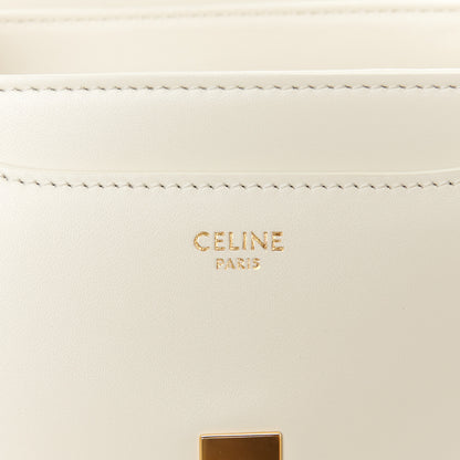 Celine Satinated Calfskin Mini 16 Top Handle Bag White Cotton 8 of 12