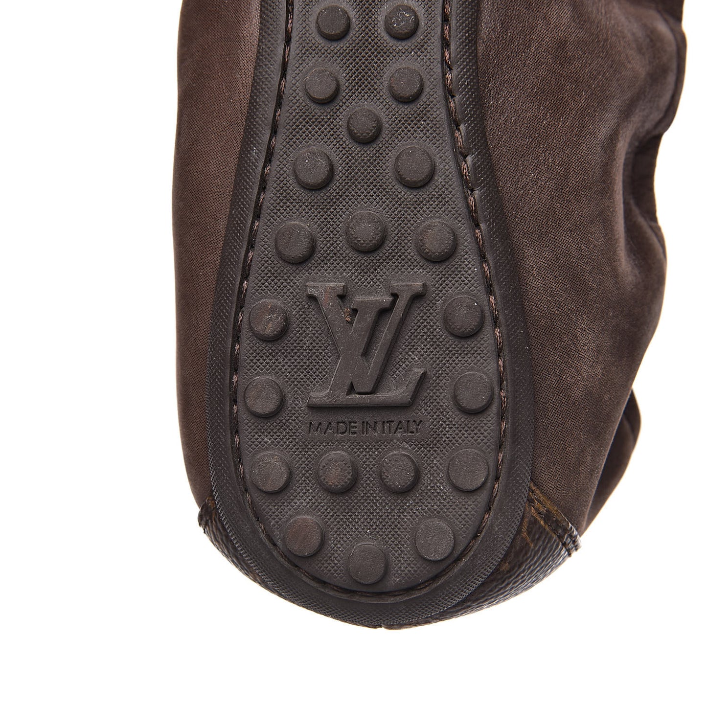 Monogram Suede Lucky Ballerina Flats 39 Brown