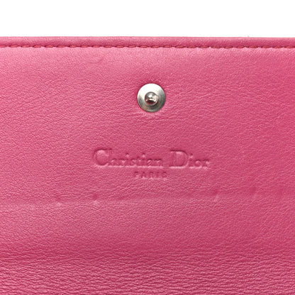Christian Dior Patent Cannage Rendezvous Wallet Pink 6 of 12