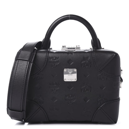 MCM Calfskin Ottomar Monogram Small Berlin Crossbody Black 1 of 9