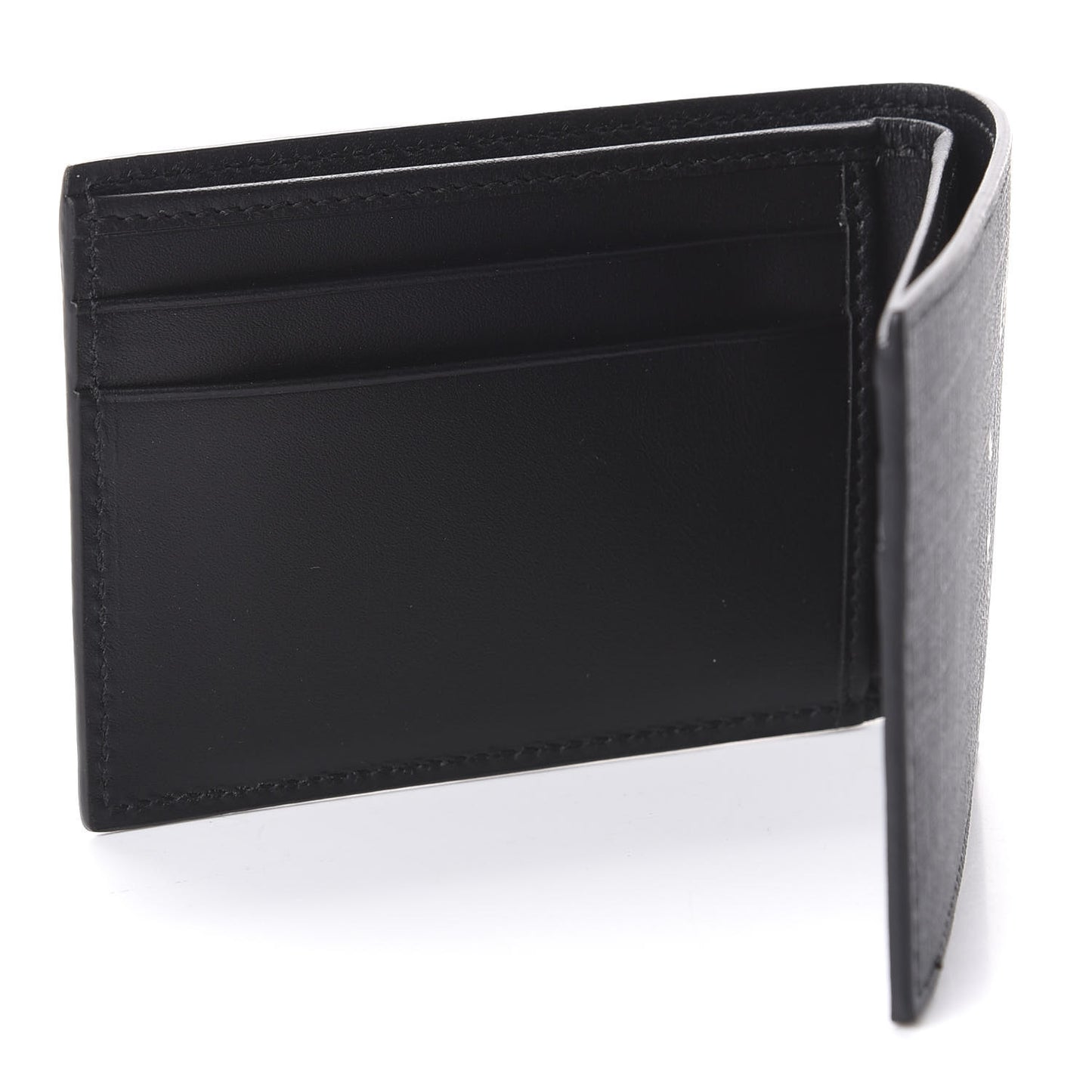 GG Supreme Monogram Kingsnake Bi-Fold Wallet Black Grey