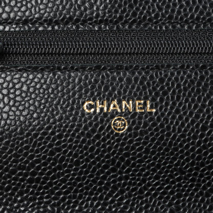 Chanel Caviar Quilted Wallet On Chain WOC Black 6 of 9