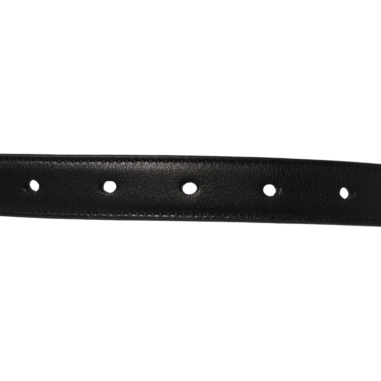 Smooth Calfskin Monogram Narrow Square Buckle Belt 70 28 Black