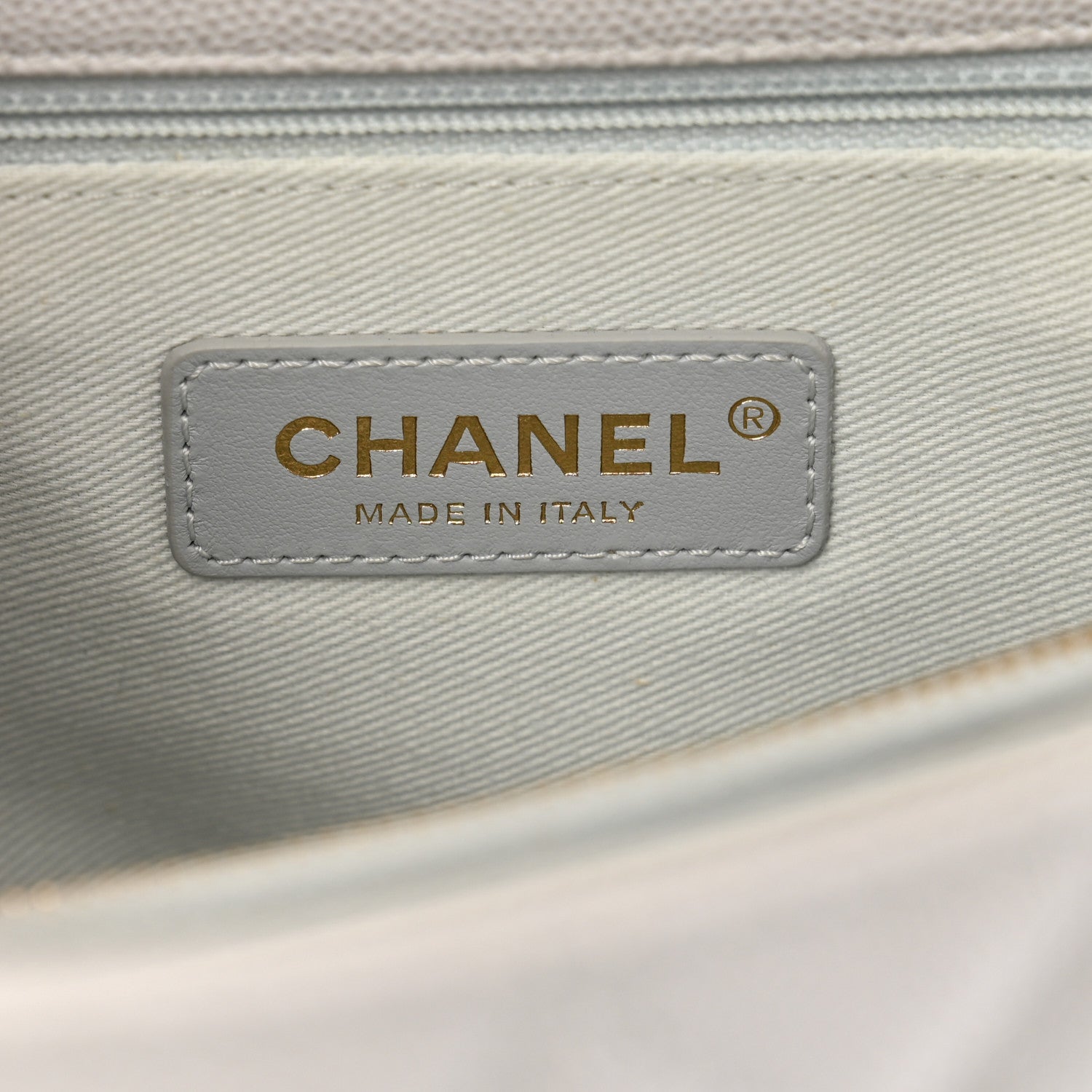 Chanel Caviar Quilted Small Coco Handle Flap Light Grey 6 of 10