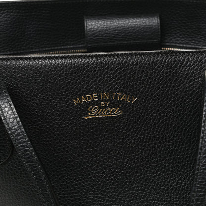 Gucci Pebbled Calfskin Medium Swing Tote Black 8 of 11